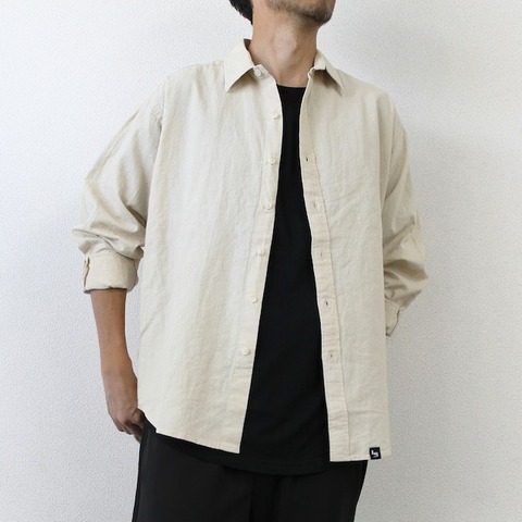 【LiSS】OVER SIZE LINEN SHIRTS