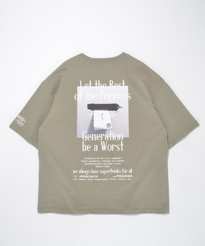 【SUPERTHANKS】LETTER BACK PRINT T-SHIRT