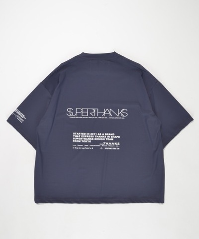 【SUPERTHANKS】QUICK-DRY LOGO BACK PRINT T-SHIRT