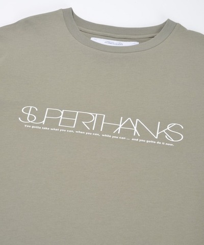 【SUPERTHANKS】LOGO FRONT PRINT T-SHIRT