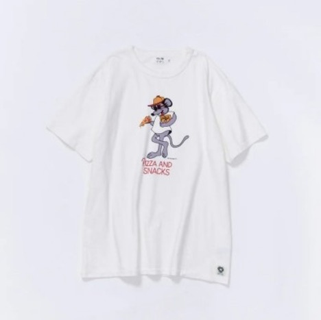 【FREE RAGE】”PIZZA AND SNACKS ver，2” リサイクルコットンTee