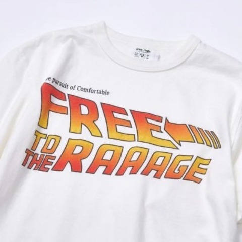 【FREE RAGE】”FREE to the RAGE” リサイクルコットンTee