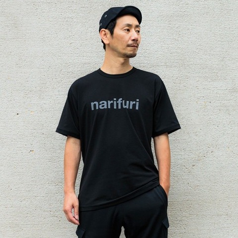 【narifuri】アクティブメッシュバックポケットTシャツ