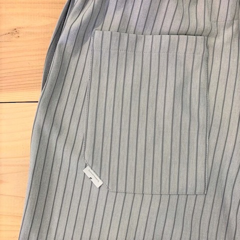 【SUPERTHANKS】JERSEY-STRIPE TAPERED PANTS