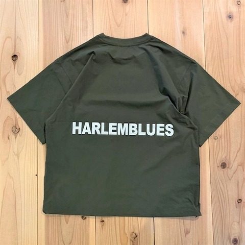 【HARLEM BLUES】BIG LOGO STRETCH WIDE TEE