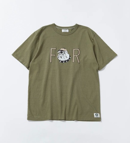 【FREE RAGE】”Bulldog” リサイクルコットンTee