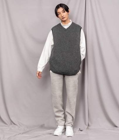 【CURLY＆Co.】KNIT-SAWN VEST