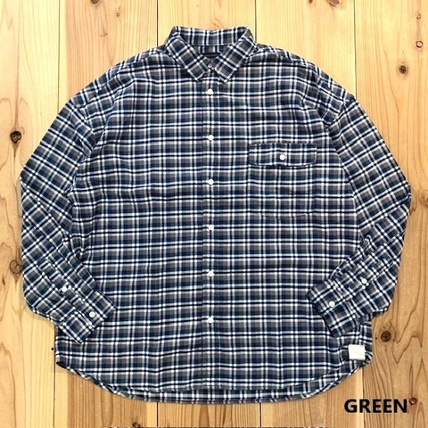 【MODEM DESIGN】BASIC WIDE SHIRTS FLANNEL CHECK