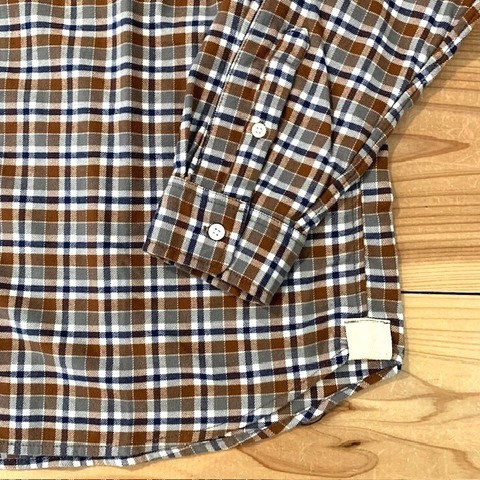 【MODEM DESIGN】BASIC WIDE SHIRTS FLANNEL CHECK