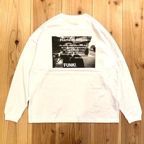 【HARLEM BLUES】BROOKLYN PHOTO L/S WIDE TEE