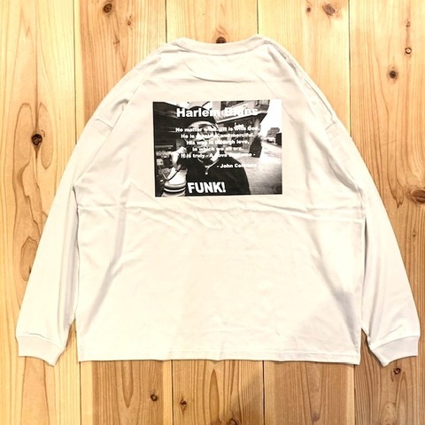 【HARLEM BLUES】BROOKLYN PHOTO L/S WIDE TEE