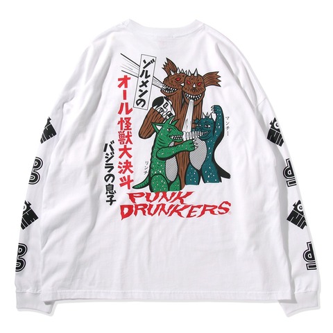 【PUNK DRUNKERS】xZOLLMEN オール怪獣大決斗BIGロンTEE