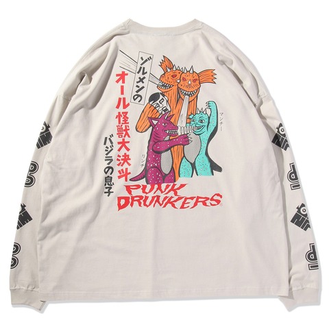 【PUNK DRUNKERS】xZOLLMEN オール怪獣大決斗BIGロンTEE