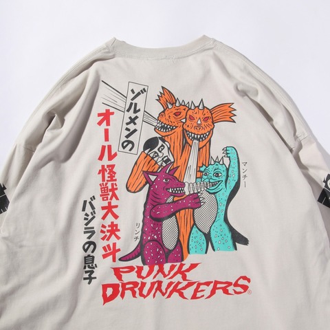 【PUNK DRUNKERS】xZOLLMEN オール怪獣大決斗BIGロンTEE