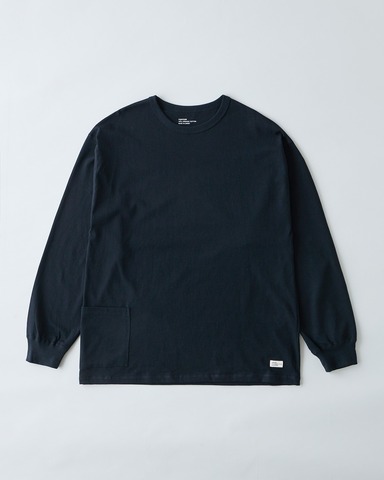 【ORGANICSTA】7.3oz ORGANIC COTTON POCKET LONG TEE