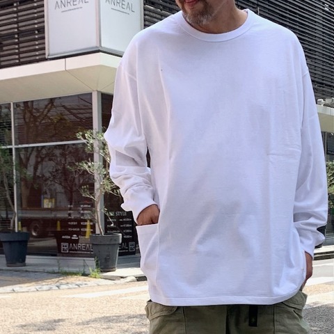 【ORGANICSTA】7.3oz ORGANIC COTTON POCKET LONG TEE