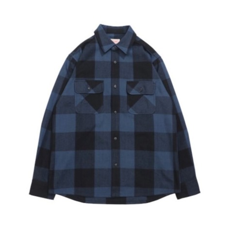 【BIG MIKE】HEAVY FLANNEL SHIRTS / BGY×BLK