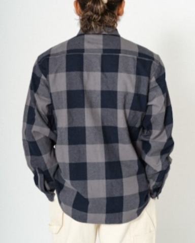 【BIG MIKE】HEAVY FLANNEL SHIRTS / GRY×NVY