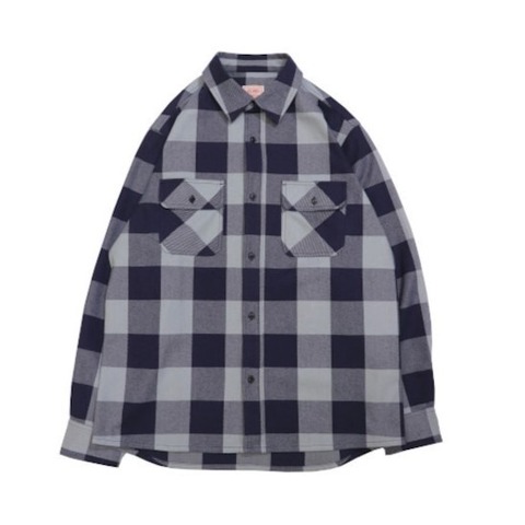 【BIG MIKE】HEAVY FLANNEL SHIRTS / GRY×NVY