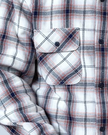 【BIG MIKE】HEAVY FLANNEL SHIRTS / OFF×NVY
