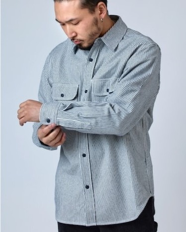 【BIG MIKE】HEAVY FLANNEL SHIRTS / HICKORY