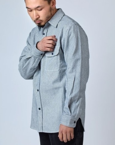 【BIG MIKE】HEAVY FLANNEL SHIRTS / HICKORY