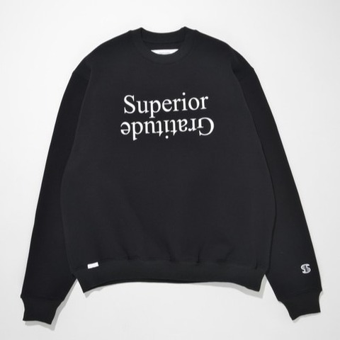 【SUPERTHANKS】Sperior Gratitude sweat crew-neck