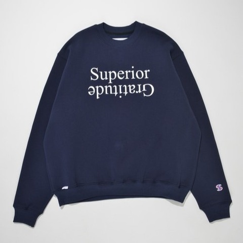 【SUPERTHANKS】Sperior Gratitude sweat crew-neck