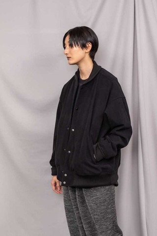 【CURLY＆Co.】TRICOT CORDUROY VARSITY JACKET