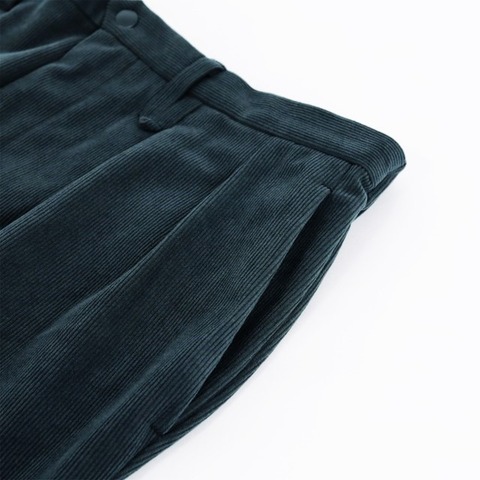 【CURLY＆Co.】TRICOT CORDUROY TAPERED PANTS