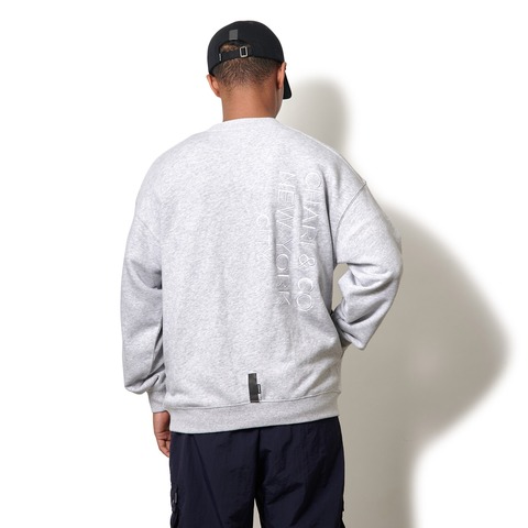 【CHARI＆CO】GOTHAM EMBROIDERY CREWNECK SWEATS