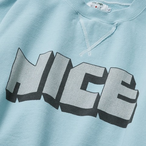 【FREE RAGE】”NICE” クラシッククルースウェット