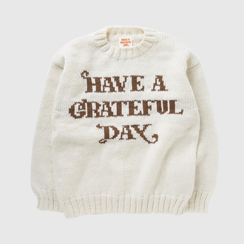 【HAVE A GRATEFUL DAY】KNIT CREW