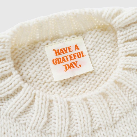 【HAVE A GRATEFUL DAY】KNIT CREW