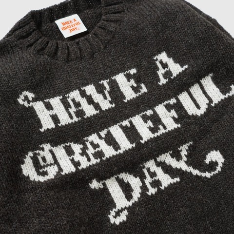 【HAVE A GRATEFUL DAY】KNIT CREW