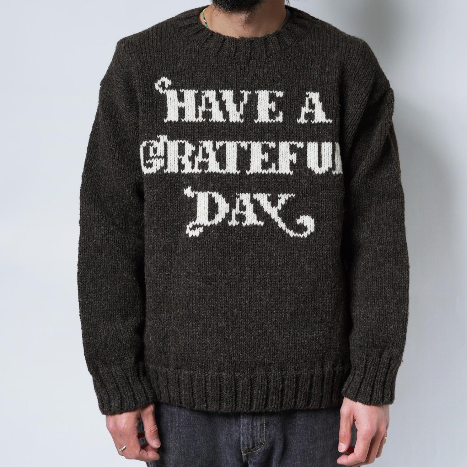 【HAVE A GRATEFUL DAY】KNIT CREW