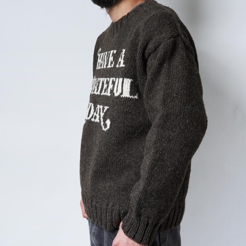 【HAVE A GRATEFUL DAY】KNIT CREW