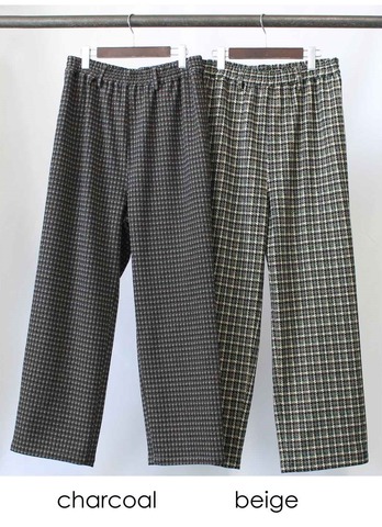 【LiSS】CHECK EASY PANTS