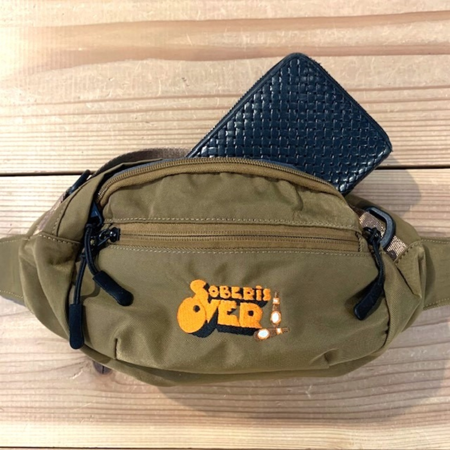 【SOBER IS OVER!】ORANGE LOGO WAIST BAG