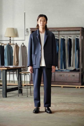 【CURLY＆Co.】SMOOTH DOUBLE-KNIT JACKET