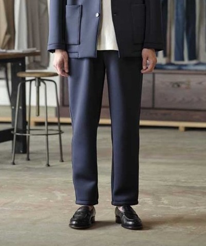 【CURLY＆Co.】SMOOTH DOUBLE-KNIT TROUSERS