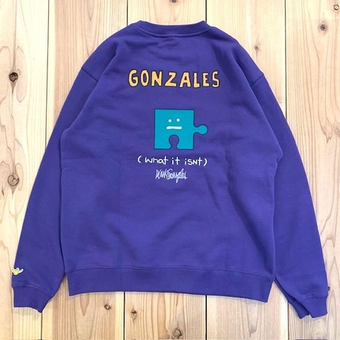 【SALE30％OFF★(What it isNt) ART BY MARK GONZALES】パズルアート裏起毛トレーナー