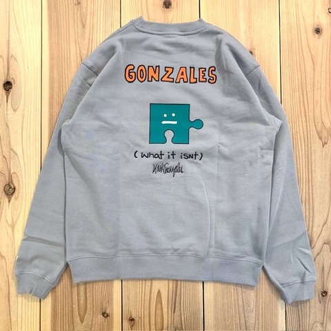 【SALE30％OFF★(What it isNt) ART BY MARK GONZALES】パズルアート裏起毛トレーナー