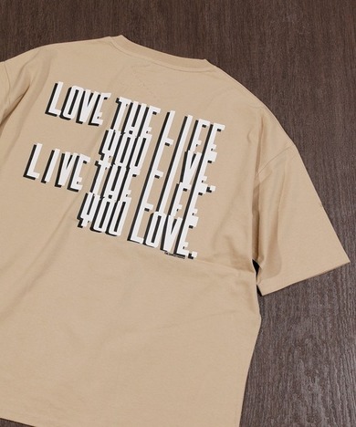 【SALE30％OFF★SUPERTHANKS】LOVE THE LIFE…バックプリントTシャツ