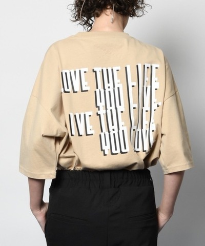 【SUPERTHANKS】LOVE THE LIFE…バックプリントTシャツ