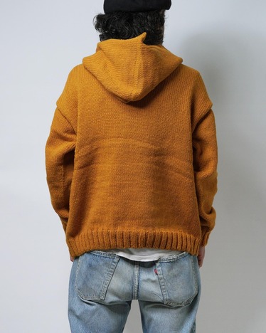 【SALE50％OFF★HAVE A GRATEFUL DAY】WOOL KNIT HOODIE
