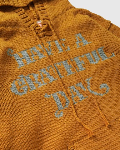 【SALE50％OFF★HAVE A GRATEFUL DAY】WOOL KNIT HOODIE