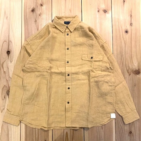 【MODEM DESIGN】LINEN MIX WIDE SHIRTS