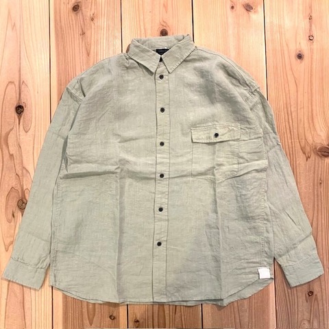 【MODEM DESIGN】LINEN MIX WIDE SHIRTS