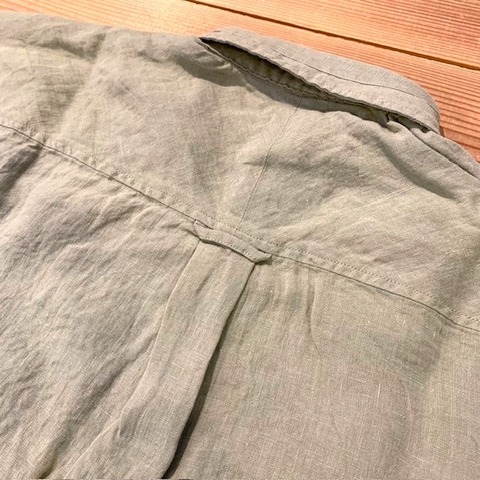 【MODEM DESIGN】LINEN MIX WIDE SHIRTS